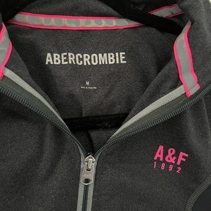Abercrombie and Fitch Gray Full Zip Women’s Athletic Jacket